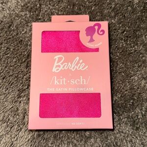 Kitsch Barbie Pink satin standard size pillowcase